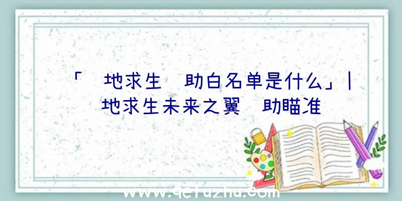 「绝地求生辅助白名单是什么」|绝地求生未来之翼辅助瞄准